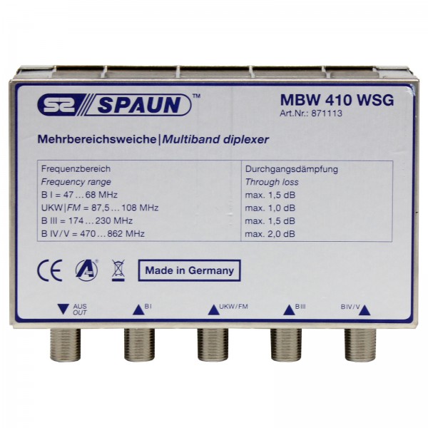 Spaun MBW 410 F Multiband Verstärker 