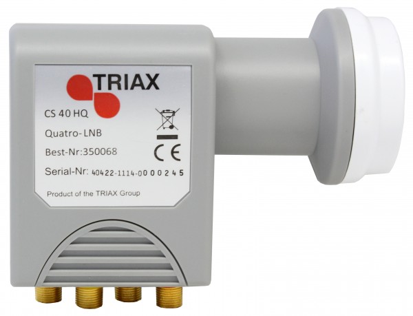 Hirschmann/Triax CS 40 HQ Quattro LNB, < 0.2 dB