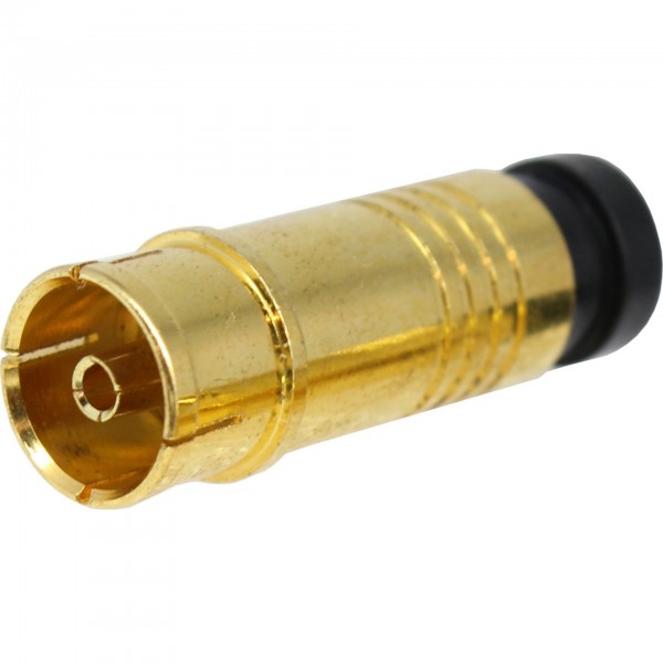 F-, 7.0mm, FSQ2, Kompression, IEC Kupplung, Gold