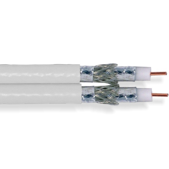 Koaxkabel, 100dB,  4.8mm, 3xSchirm., 2in1, 100m