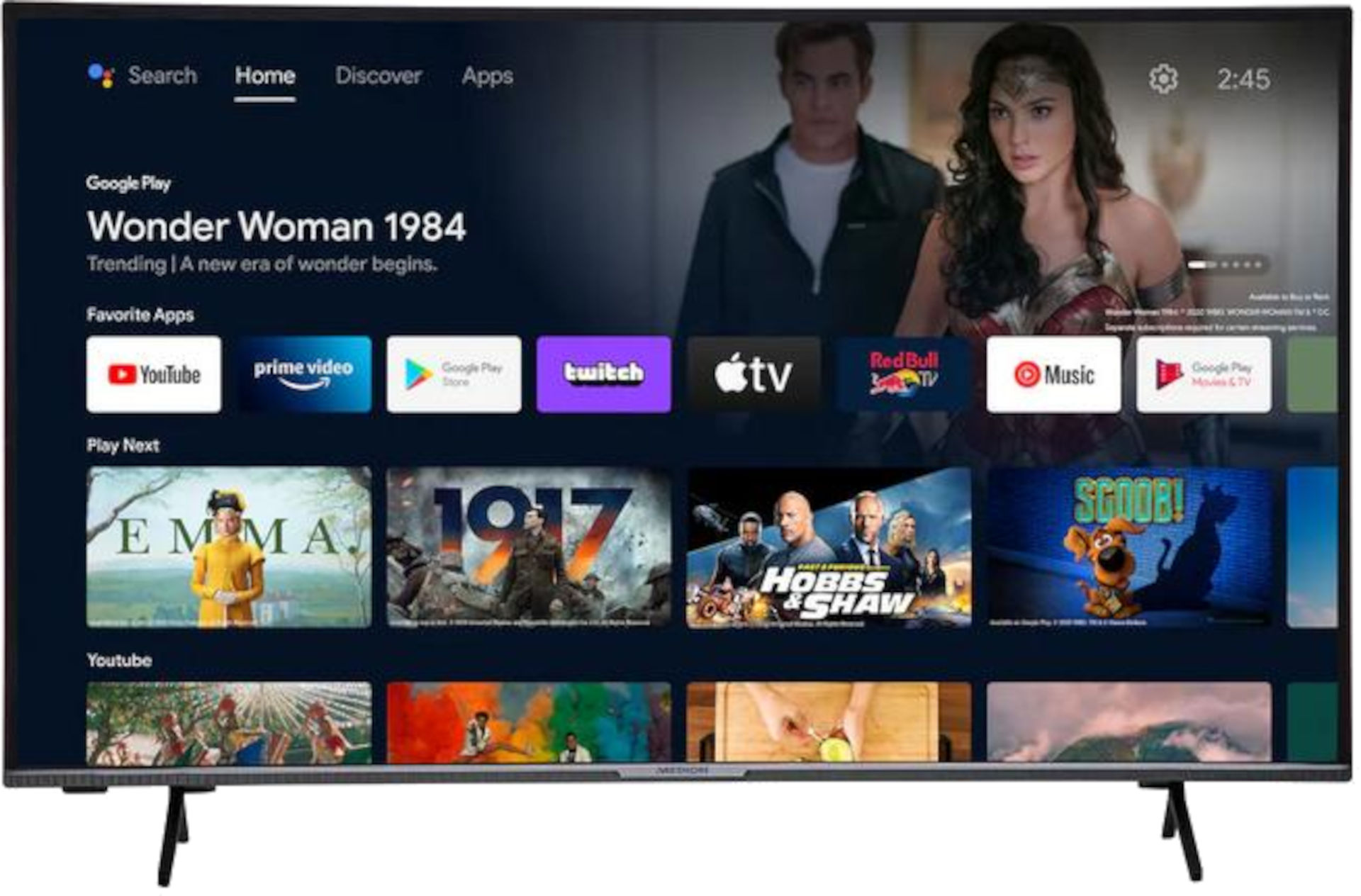 50 Zoll Medion HDTV Fernseher 4k/UHD, Life X15009 Android TV