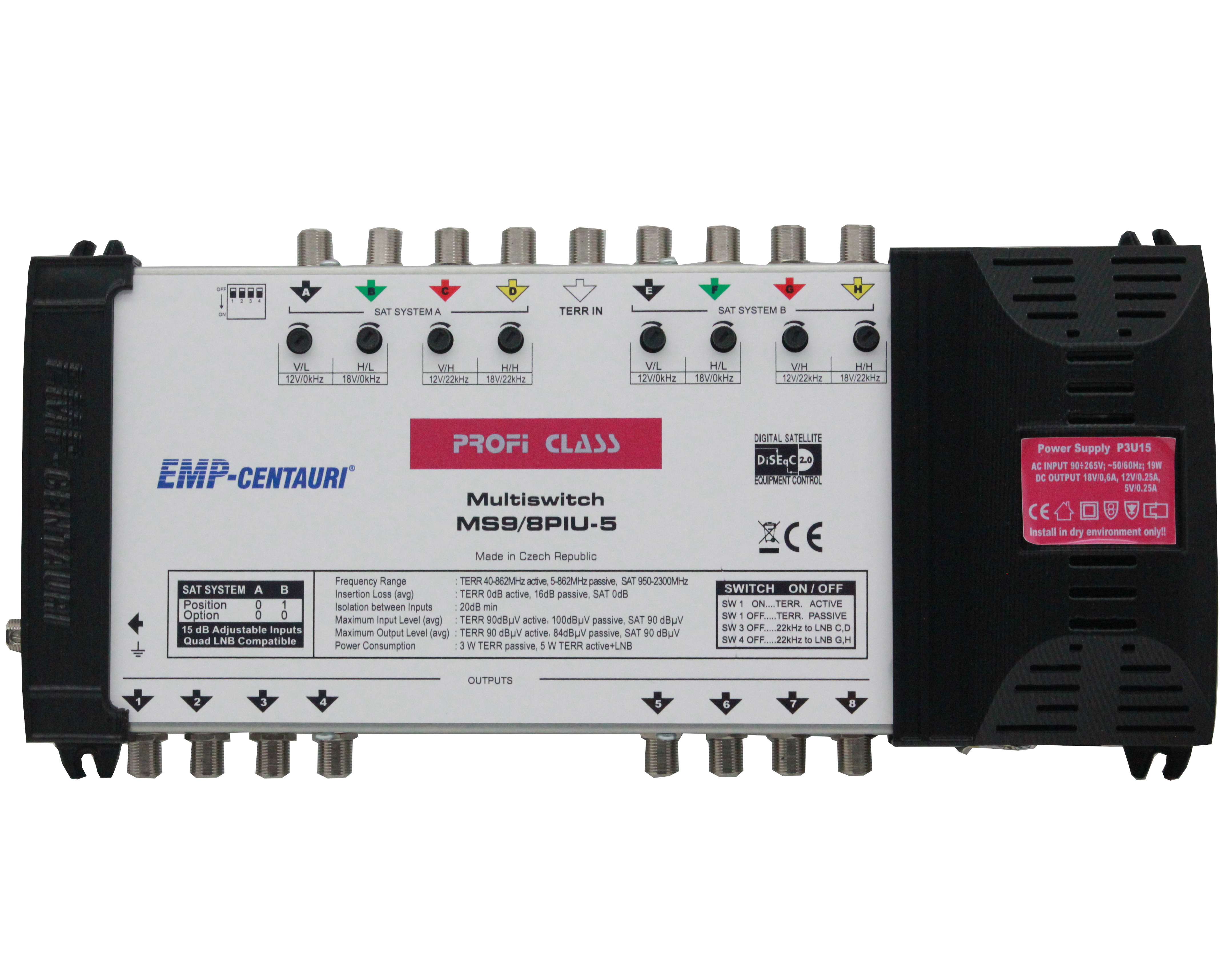 9x 8, EMP, MS9/8PIU-5 Profiline