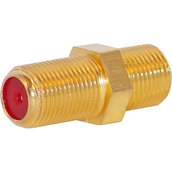 F-Verbinder, FF-13G, 2xBuchse, vergoldet