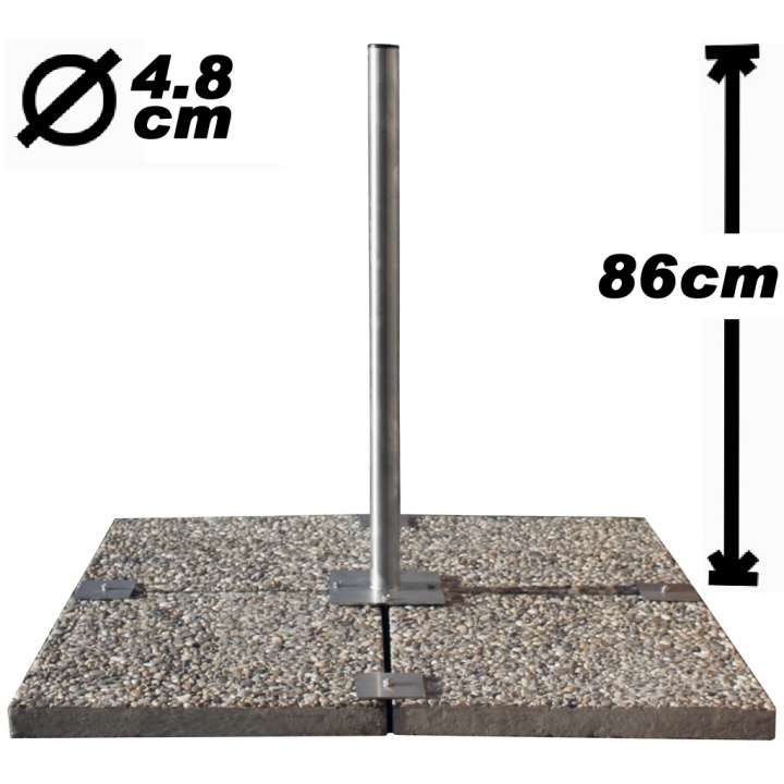 Standfuß,  85cm, 48mm, Massive-Protect