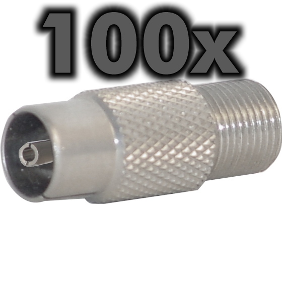 F-Adapter auf IEC Kupplung, FF-19, 100 Stück