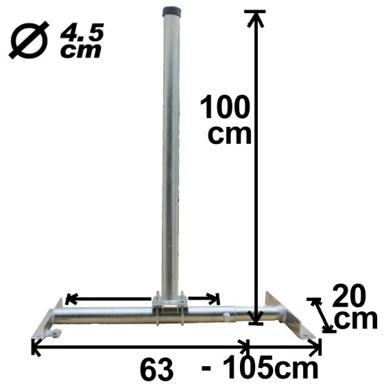 Dachsparrenhalter, SingleBeam, 45mm, verz.