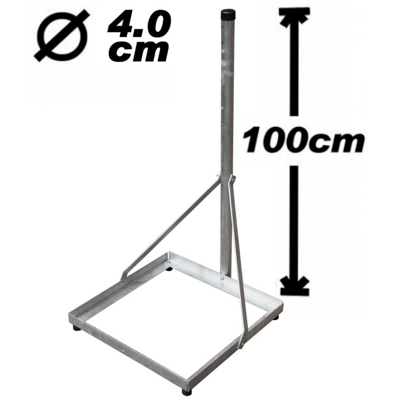 Standfuß, 100cm, 40mm, massiv