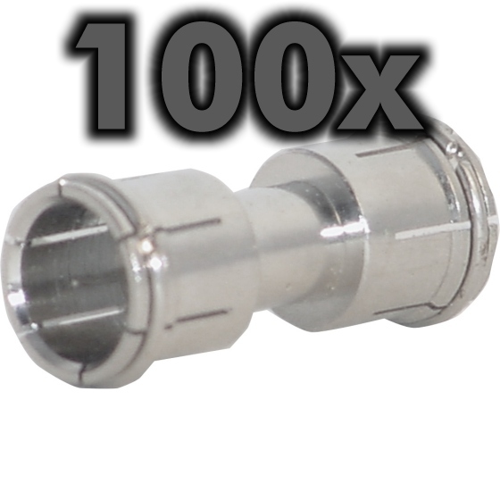 F/F-Adapter, 2 x Quickstecker, Stück 100