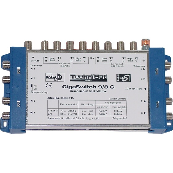5x 8, G, TechniSat, Giga-Switch