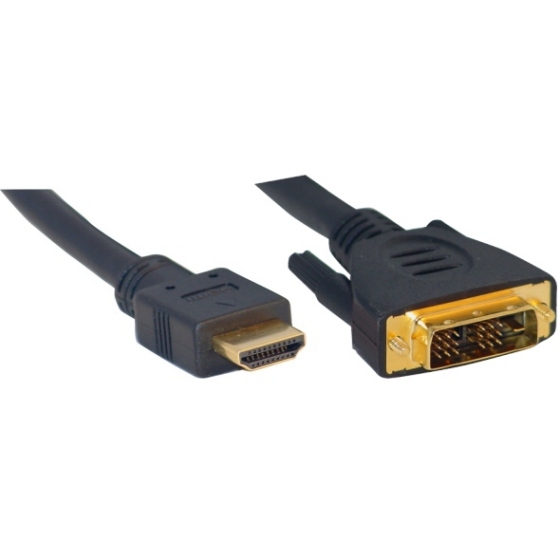HDMI Kabel,  3.0m, Typ A/DVI, High Quality, Gold