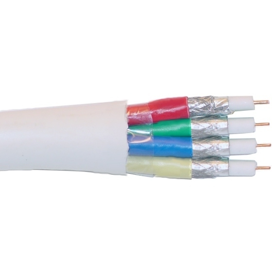 Koaxkabel,  90dB,  2.9mm, 2xSchirm., 4in1, lfm