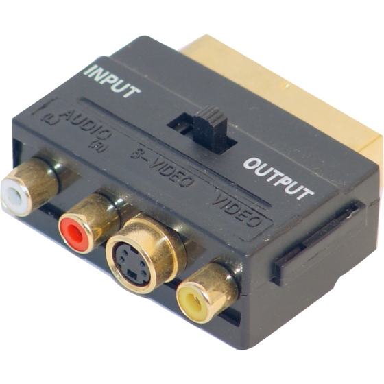 Adapter: Scart  RCA, SVHS