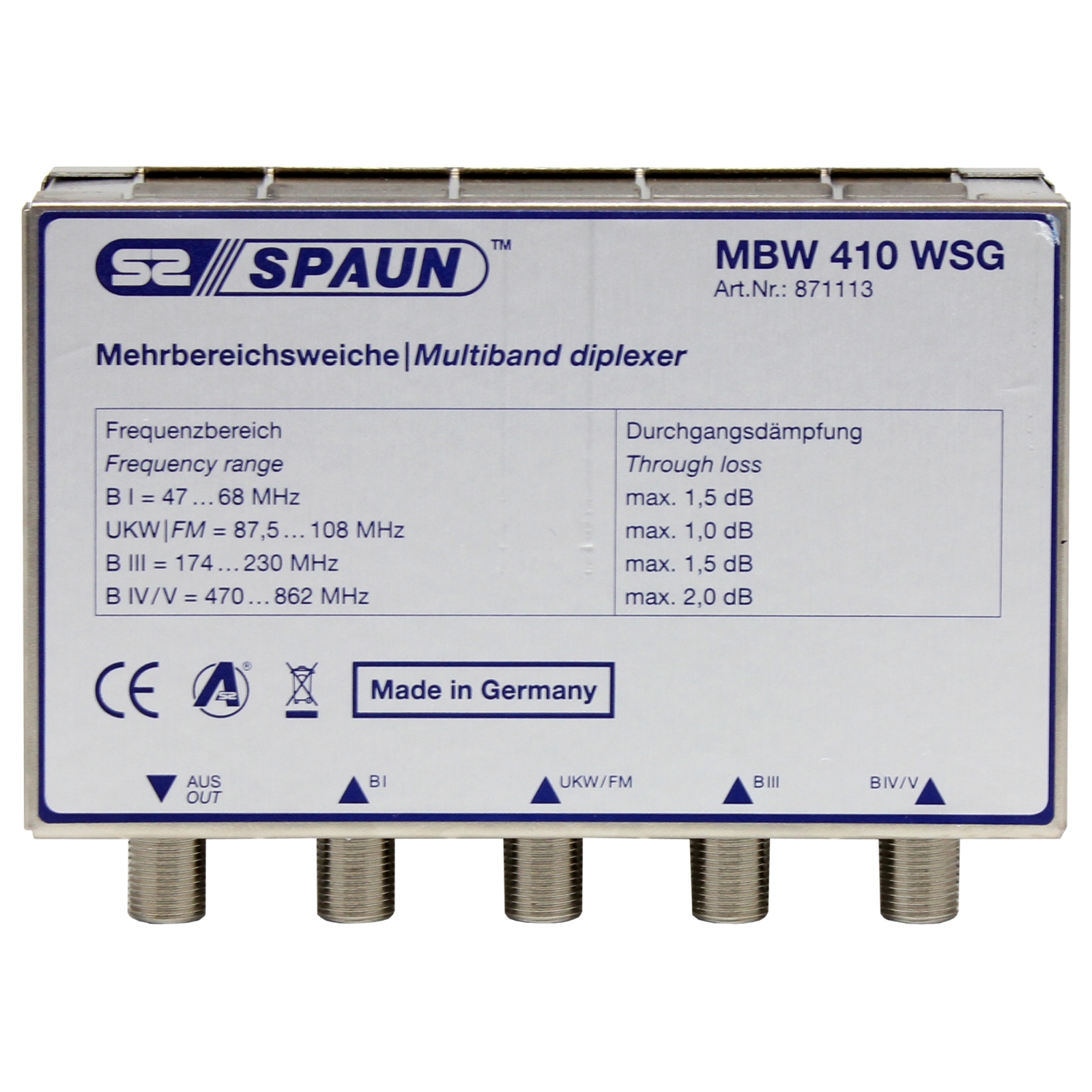Spaun MBW 410 WSG
