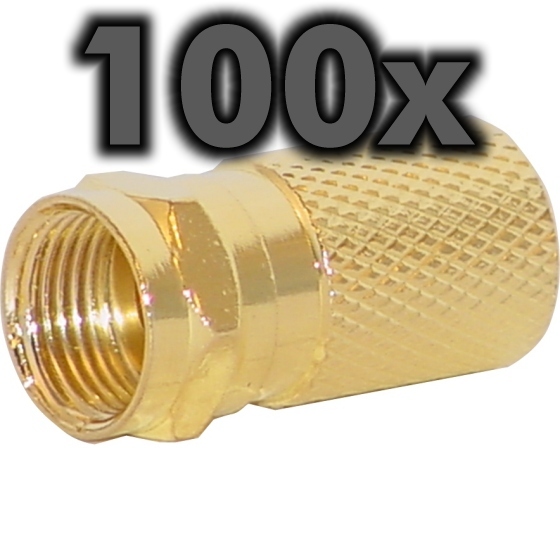 F-, 8.2mm, FF-0/8G, vergoldet, 100 Stück