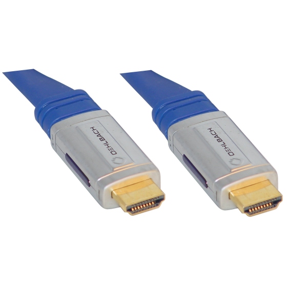 HDMI Kabel,  1.5m, Typ A/A, Oehlbach XXL Blu, Gold