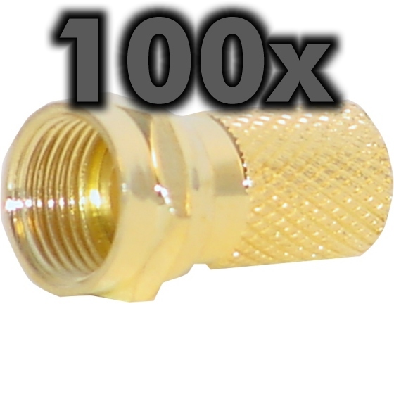 F-, 7.0mm, FF-0, vergoldet, 100 Stück