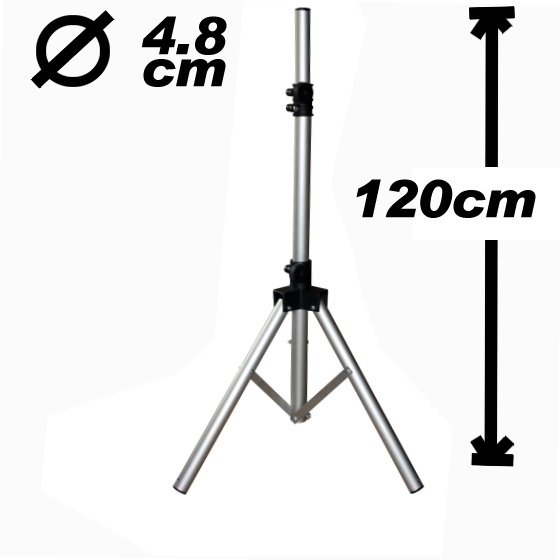 Standfuß, 120cm, 48mm, Dreibein, Alu