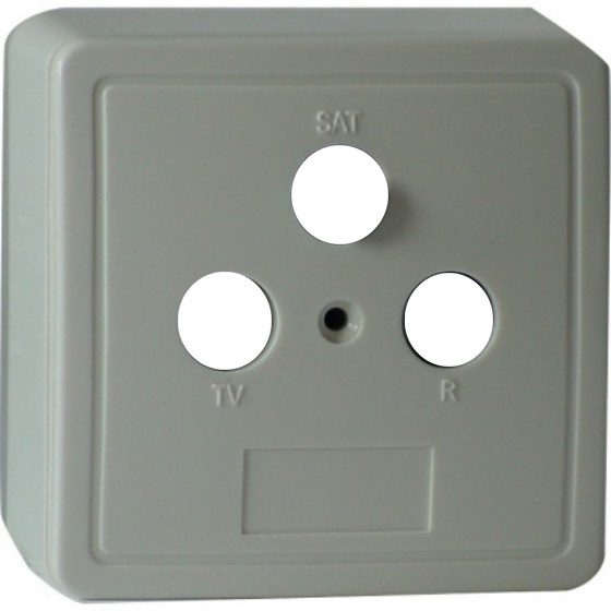 Antennendose-Montagerahmen weiß AAR 300