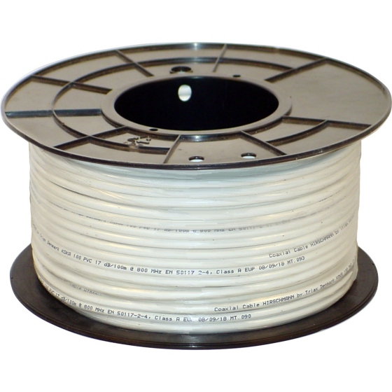 Koaxkabel, 100dB,  6.8mm, 3xSchirm., Class A, 99 HD, Hirschmann, 100m