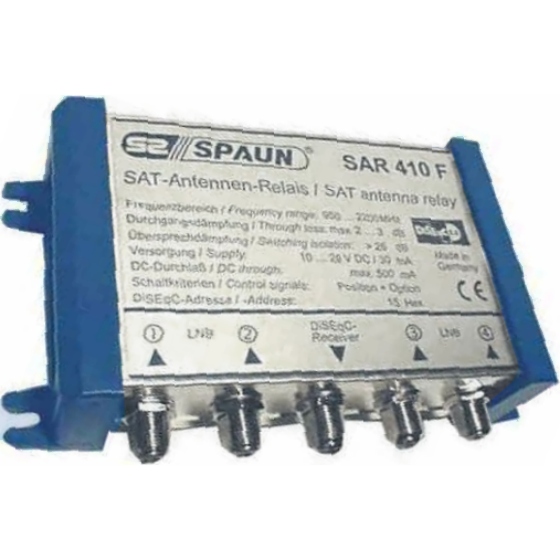 Relais DiSEqC 4 x 1  Spaun SAR-411F univ.-